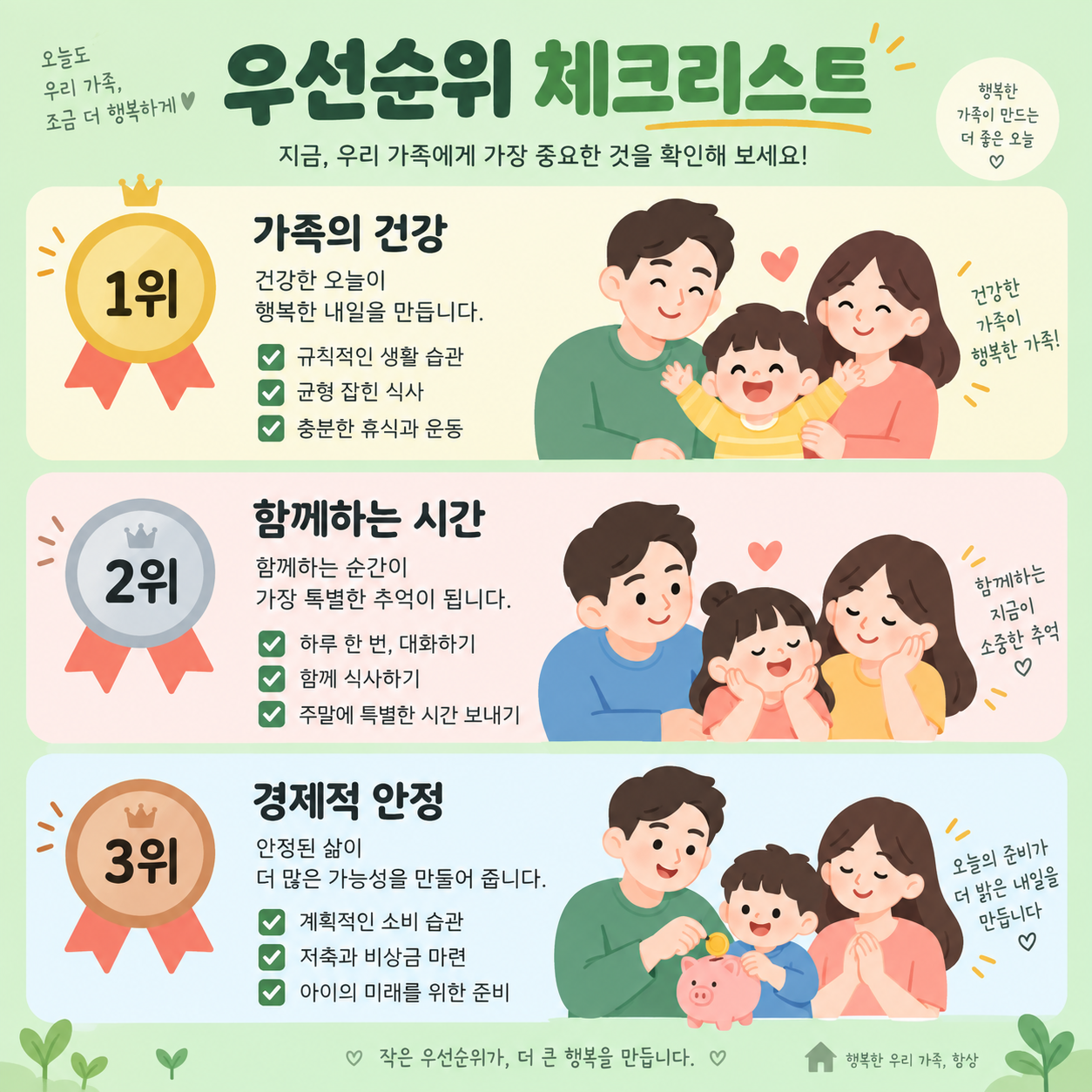 어린이집 입소 우선순위 기준을 정리한 카드뉴스 이미지