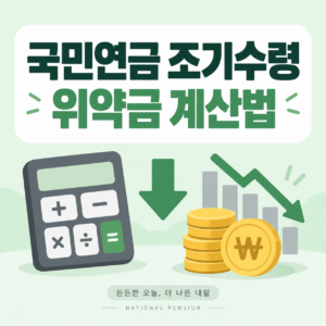 국민연금 조기수령 위약금 계산법, 6% 감액 나중에 후회 안하려면 5 국민연금 조기수령 위약금 계산법을 안내하는 썸네일 이미지