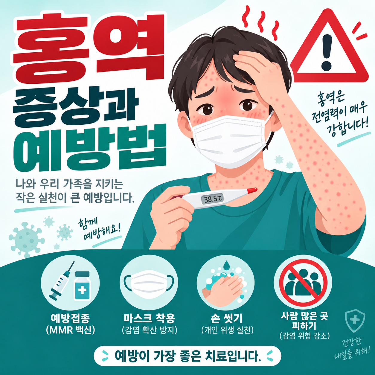 홍역 증상 순서와 발진 특징, MMR 예방접종 안내 1 홍역 증상과 예방법 안내