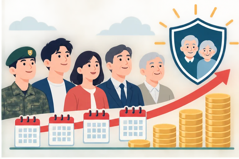 군복무 가입기간 12개월 인정