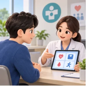 보건소 모바일 헬스케어 대상 확인 안내
