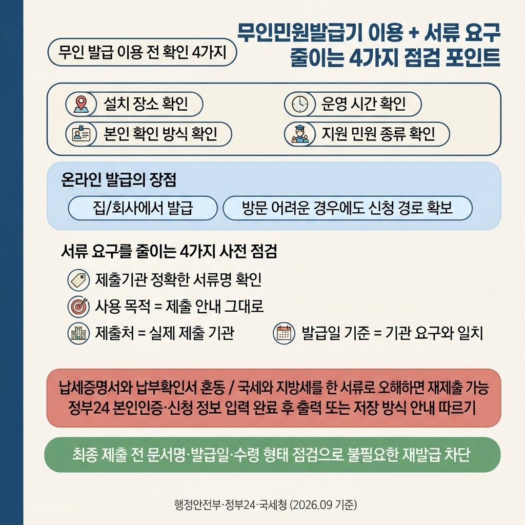 지방세 납세증명서 발급 주민센터 기관 기간, 서류 요구 줄이는 법 4 섹션 4 이미지