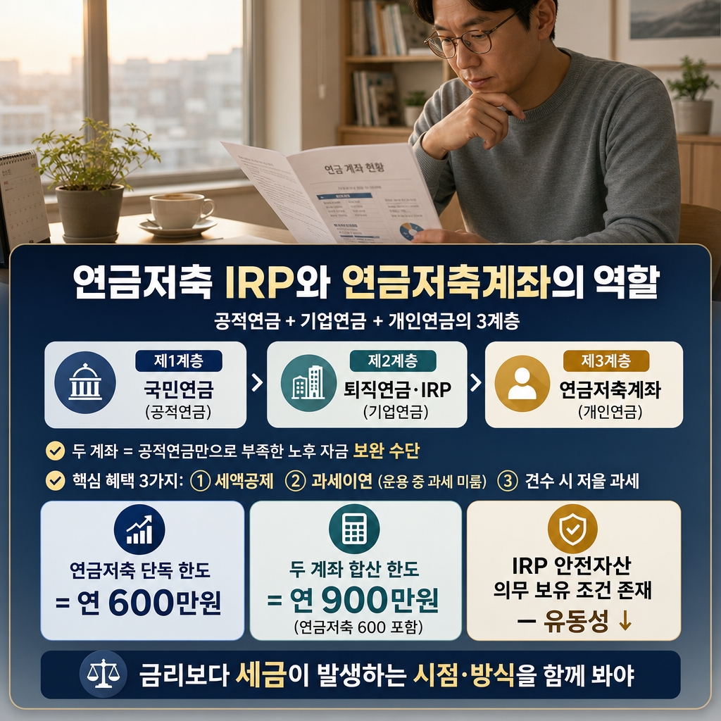 연금저축 IRP, 연금저축계좌 IRP 계좌 노후, 금리와 이자 비교 1 섹션 2 이미지