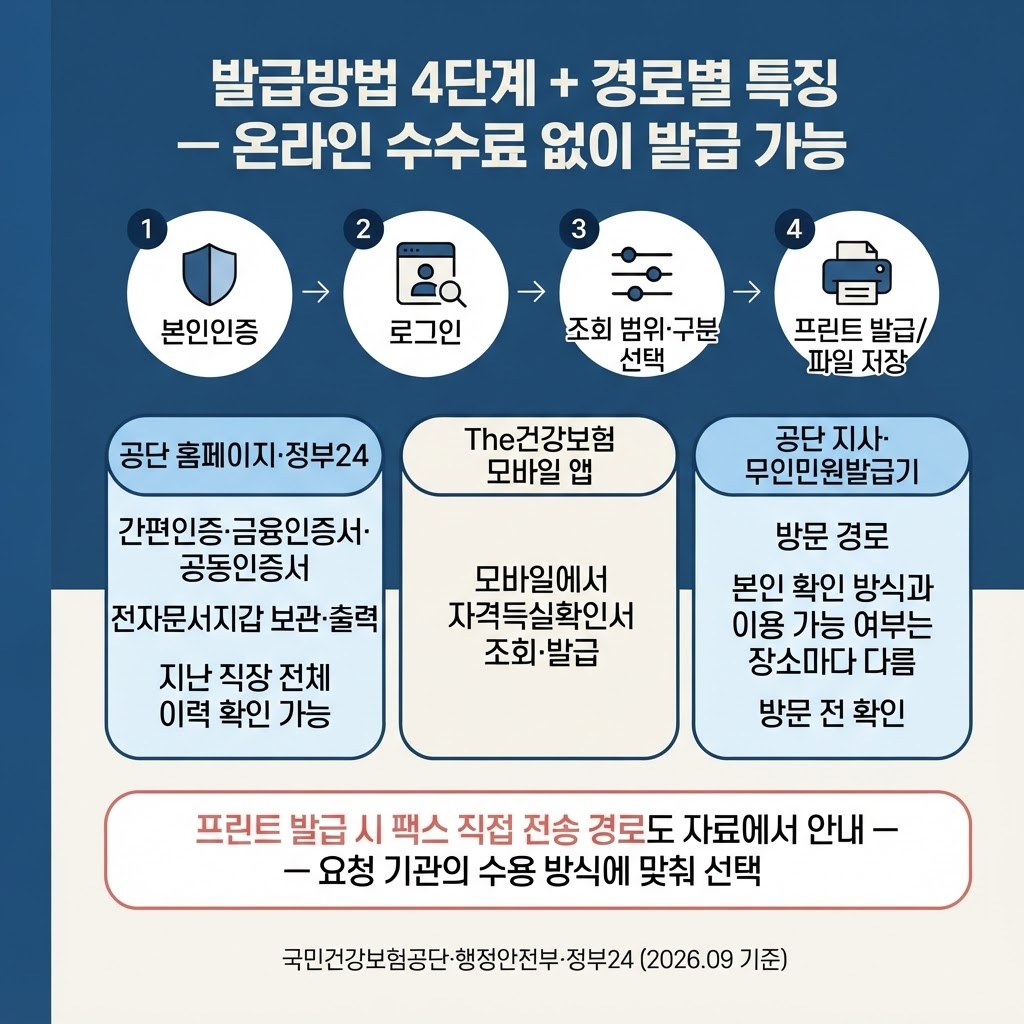 건강보험자격득실확인서 발급 방법 온라인, 한 번에 해결 2 섹션 2 이미지