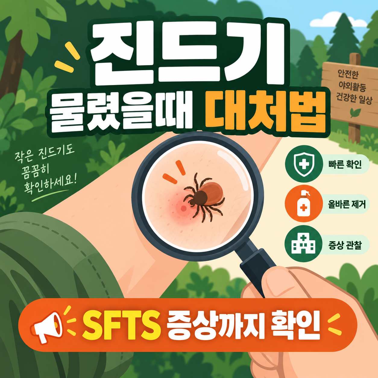 진드기 물렸을때 제거법과 SFTS 증상, 2주 관찰법 1 진드기 물렸을때 SFTS 증상 썸네일
