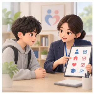 청소년동반자 대상 확인 안내