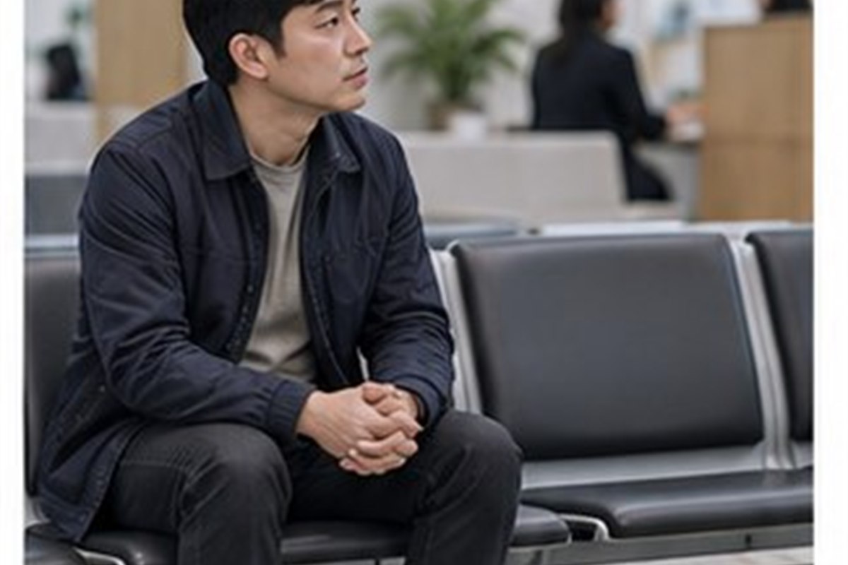 양육비 이행명령 불이행 관련 가정법원 민원 공간에서 차분히 안내를 기다리는 성인