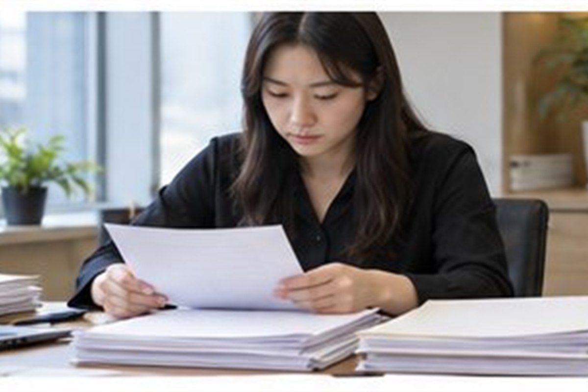 지급명령 확정 후 강제집행, 은행·급여·부동산 중 무엇부터 찾을까 1 지급명령 확정 후 강제집행 관련 법원 절차 서류를 차분히 분류하는 한국인 성인과 밝은 사무 공간