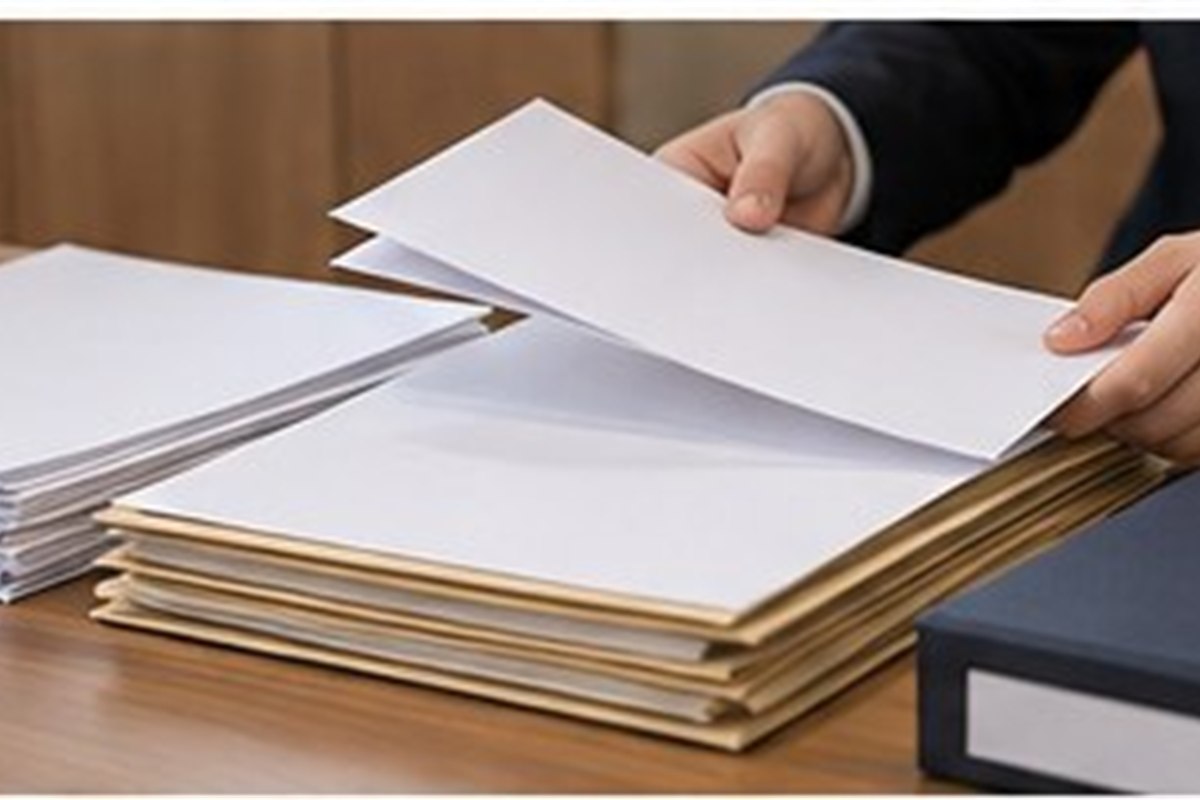 재심청구 기간, 판결 확정 후 새 증거가 나오면 언제까지일까 2 재심청구 기간 관련 글자가 보이지 않는 법률 서류와 빈 파일을 날짜순으로 정리하는 손