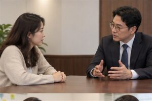 상속포기 기간 3개월, 언제부터 계산해야 할까 8 상속포기 기간 절차를 상담하는 한국인 신청인과 법률 전문가