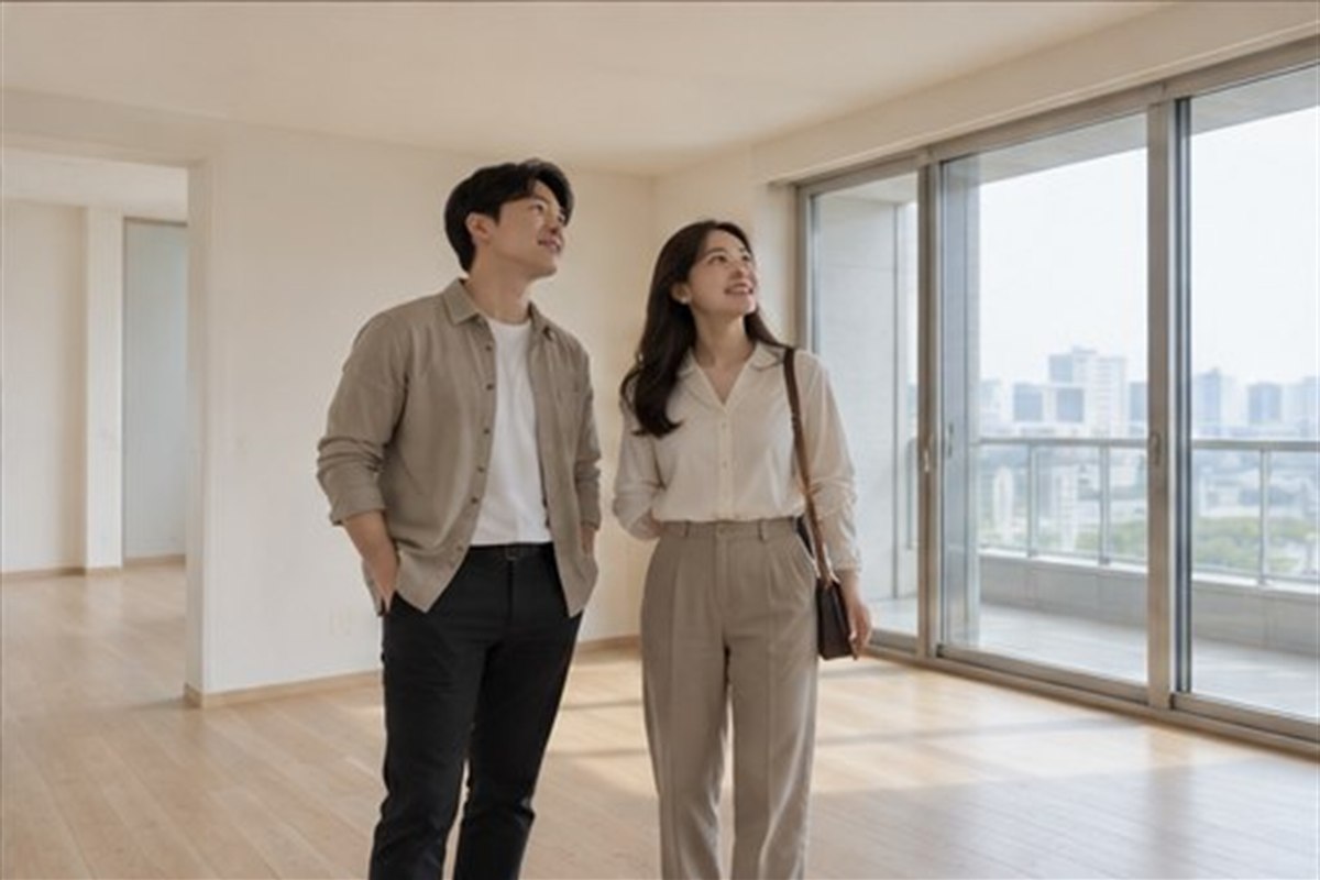 소유권이전등기 비용 관련 부동산이나 현장 조건을 직접 확인하는 장면