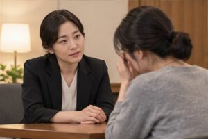 사실혼 재산분할 기간, 관계 종료 뒤 2년을 놓치면 어떻게 될까 4 사실혼 재산분할 기간 절차를 상담하는 한국인 신청인과 법률 전문가
