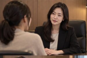 양육비 변경심판, 소득과 양육환경이 바뀌면 조정될까 2 양육비 변경심판 절차를 상담하는 한국인 신청인과 법률 전문가