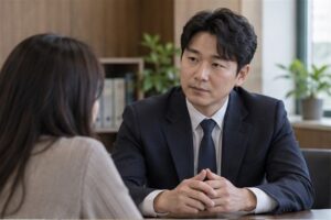 소액심판청구 비용 절차를 상담하는 한국인 신청인과 법률 전문가