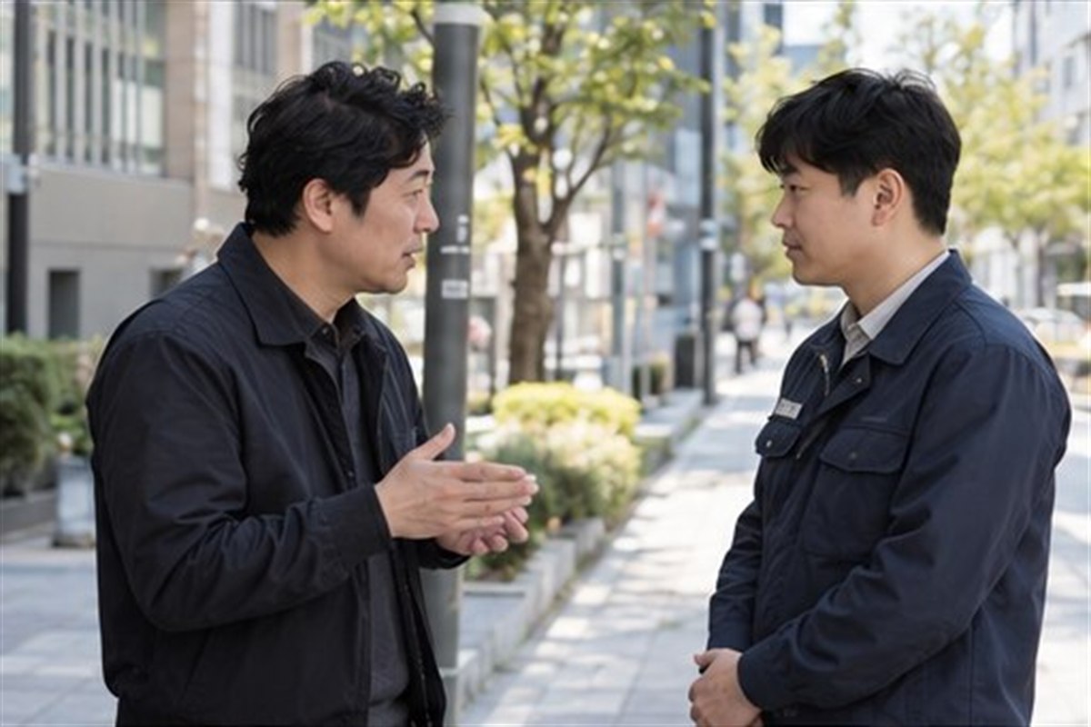 도로점용허가 비용 절차를 상담하는 한국인 신청인과 전문 상담자
