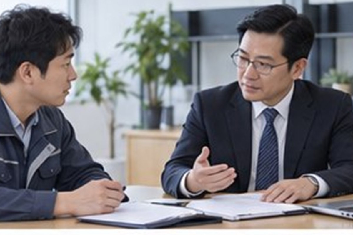 전기공사업 등록기준 핵심 기준을 상담하거나 확인하는 한국의 실제 현장