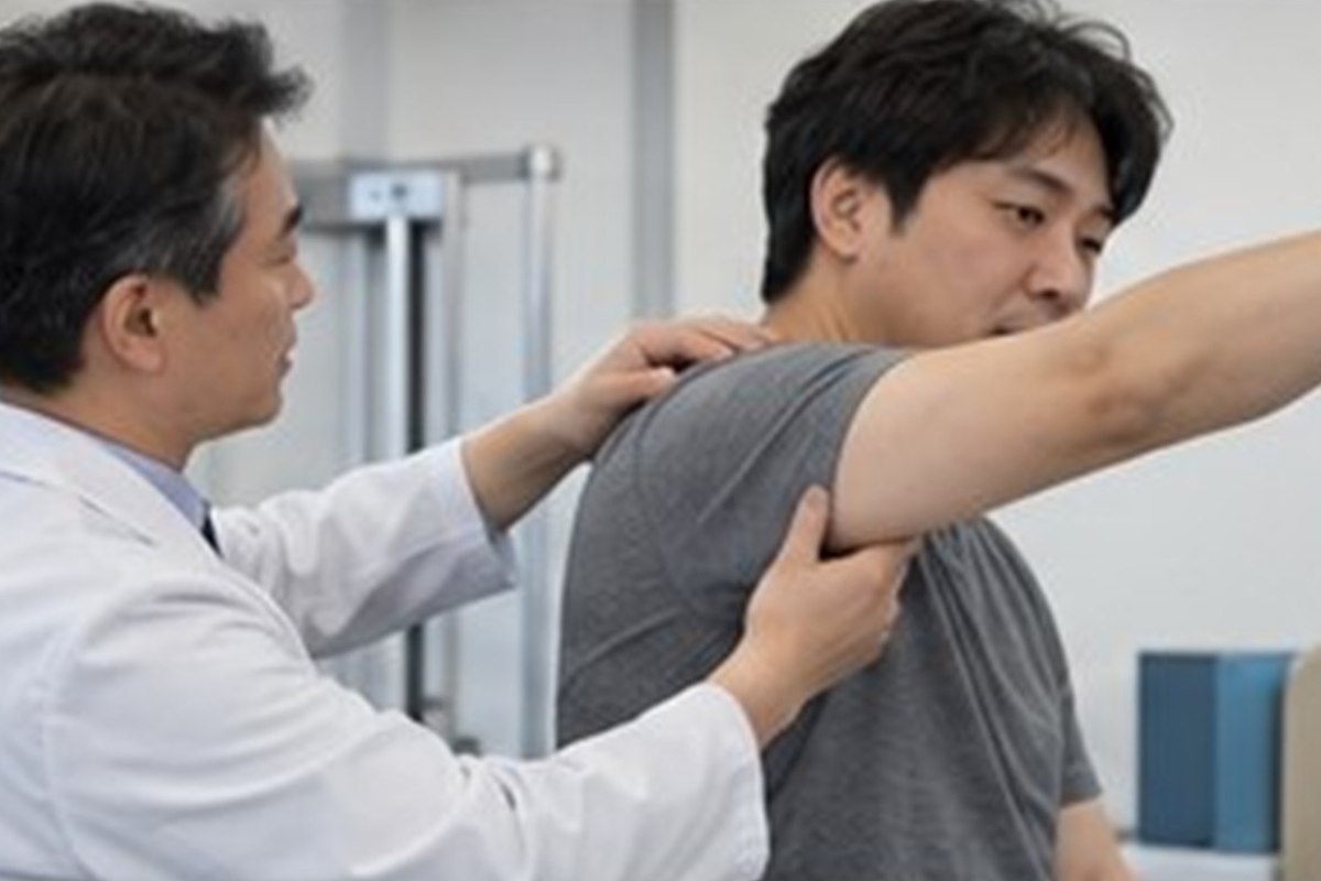 어깨 석회성건염 주사 관련 서류와 절차를 차분히 준비하는 한국인