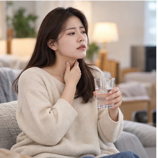 목에 가래낀 느낌 관련 공식 확인 실사 이미지 1