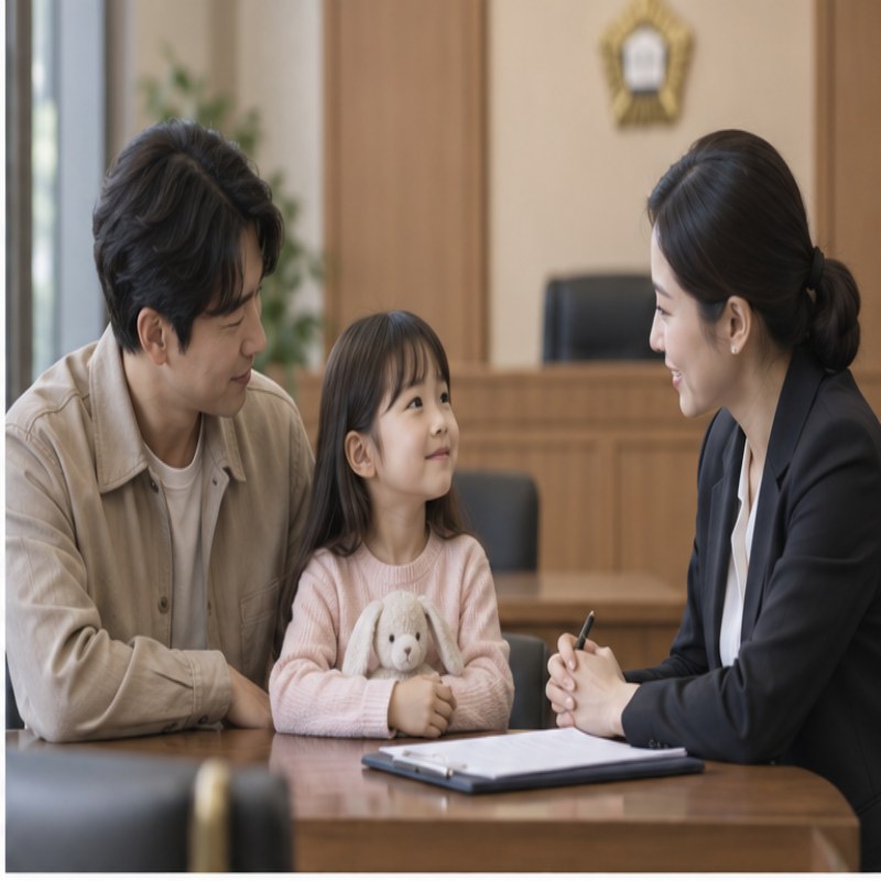 면접교섭권 절차 확인 이미지