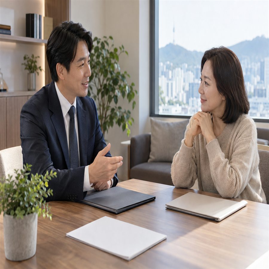 보험료 미납과 계약 부활을 상담하는 가입자