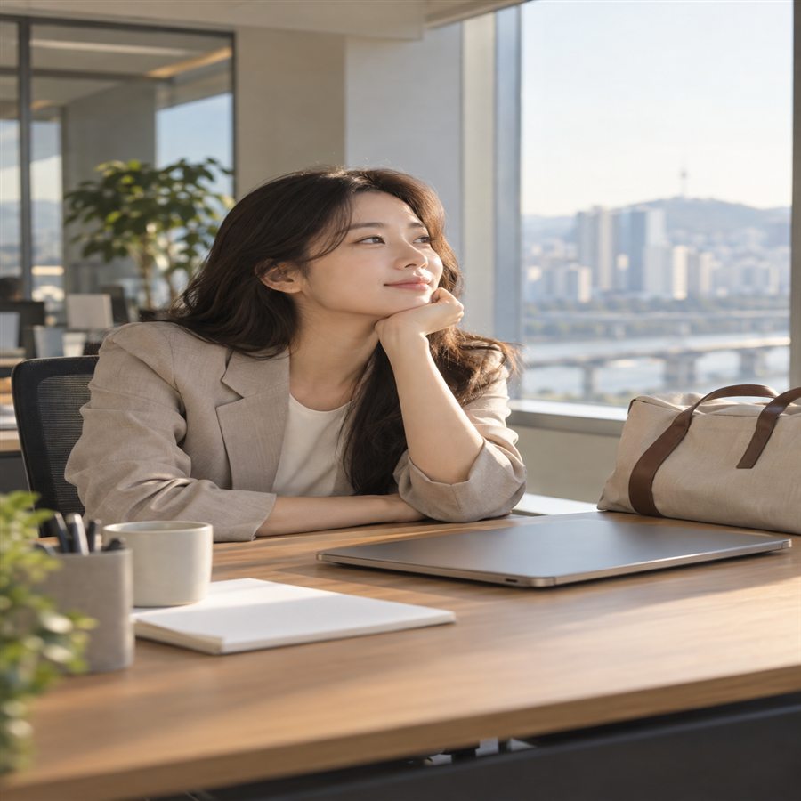 남은 연차휴가 정산을 준비하는 직장인