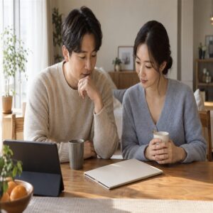 혼인관계증명서 제출 범위를 확인하는 부부