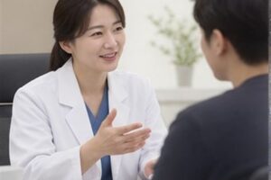 수면내시경 비용 상담과 비용 확인 장면