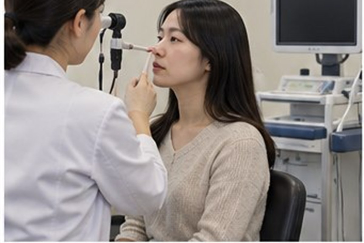코막힘 수술비용 검사 또는 절차 준비 장면