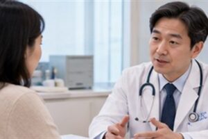 위 조직검사 비용 상담과 비용 확인 장면