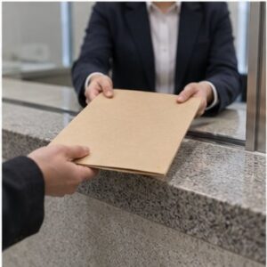 판결문정본발급, 인터넷 열람 화면과 같은 문서일까 1 법원 기록 발급 창구에서 정본을 신청하는 장면