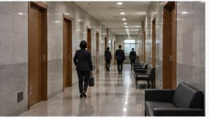 상속포기 심판문 발급, 수리증명원과 어떤 때 다를까 12 상속포기 심판문 발급을 기다리는 가사 법원 복도