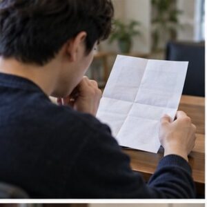 법원 사건번호 조회, 번호를 모를 때 찾는 현실적인 순서 5 사건번호가 가려진 법원 통지서를 살펴보는 사람