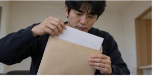 이행권고결정 이의신청, 2주를 놓치면 어떻게 될까 3 내용이 보이지 않는 이행권고결정 봉투를 여는 신청인