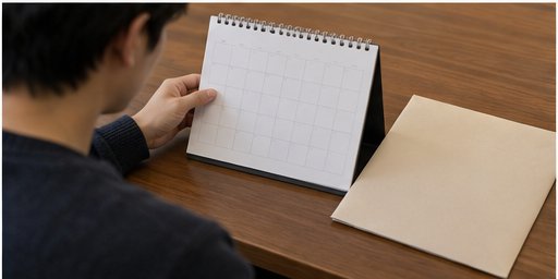 빈 달력으로 결정 송달 시점을 확인하는 신청인