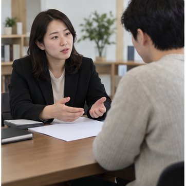 가처분 신청 비용, 담보명령까지 생각해야 하는 이유 2 담보 제공 방식을 설명 듣는 상담 공간