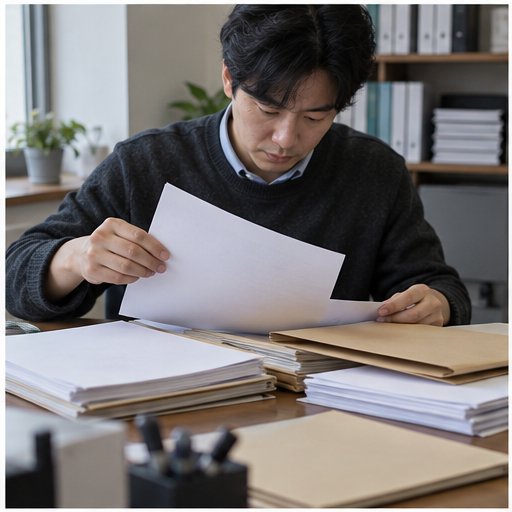 회생채권신고, 목록에 이름이 있어도 안심하면 안 되는 이유 1 회생채권 계약 자료를 빈 폴더로 정리하는 채권자