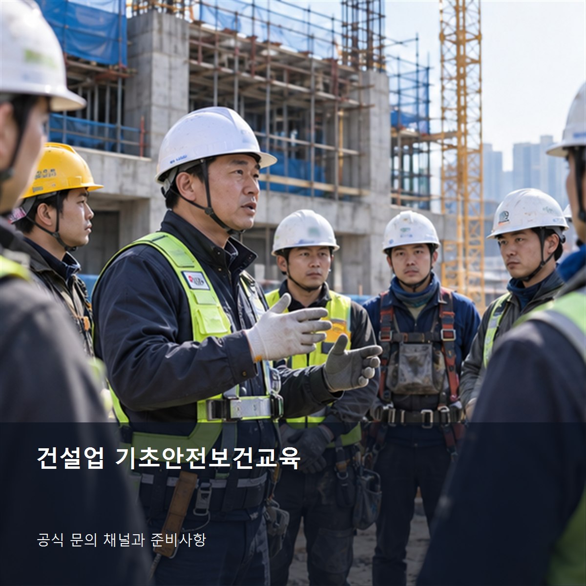 건설업 기초안전보건교육 공식 문의 안내 사진