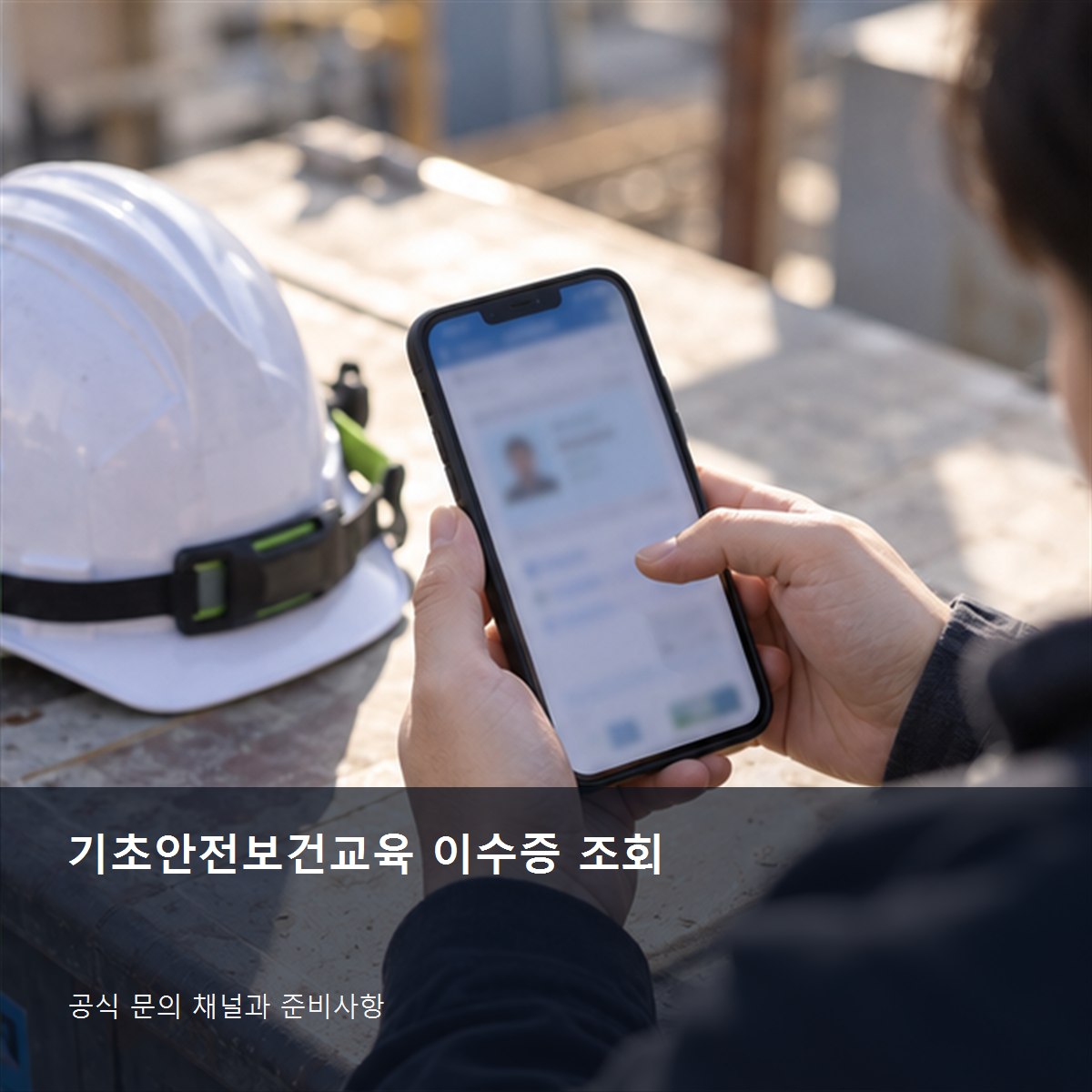 기초안전보건교육 이수증 조회, 본인인증과 재발급 확인 2 기초안전보건교육 이수증 조회 공식 문의 안내 사진