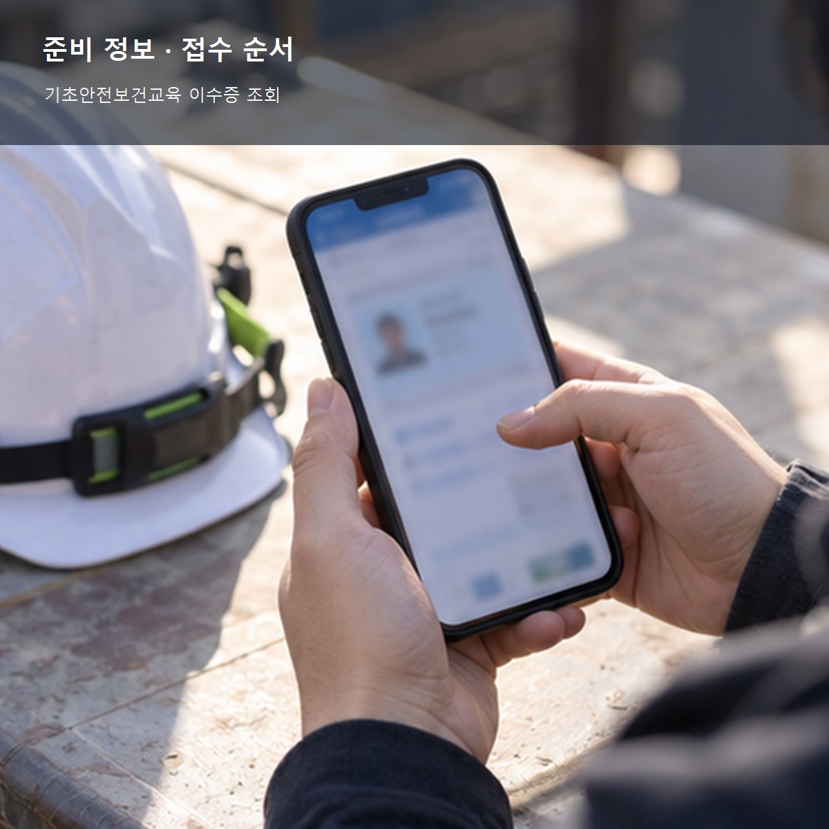 기초안전보건교육 이수증 조회, 본인인증과 재발급 확인 3 기초안전보건교육 이수증 조회 준비 정보와 접수 순서 사진