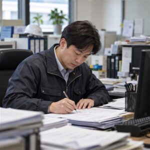 산업재해조사표 제출 관련 현장 사진