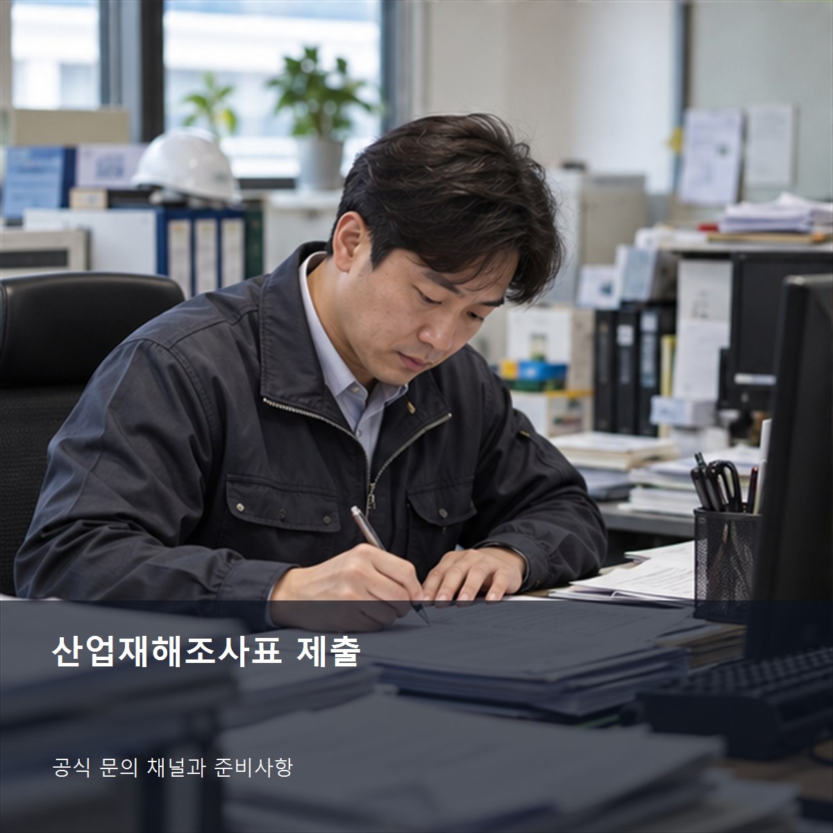 산업재해조사표 제출 공식 문의 안내 사진