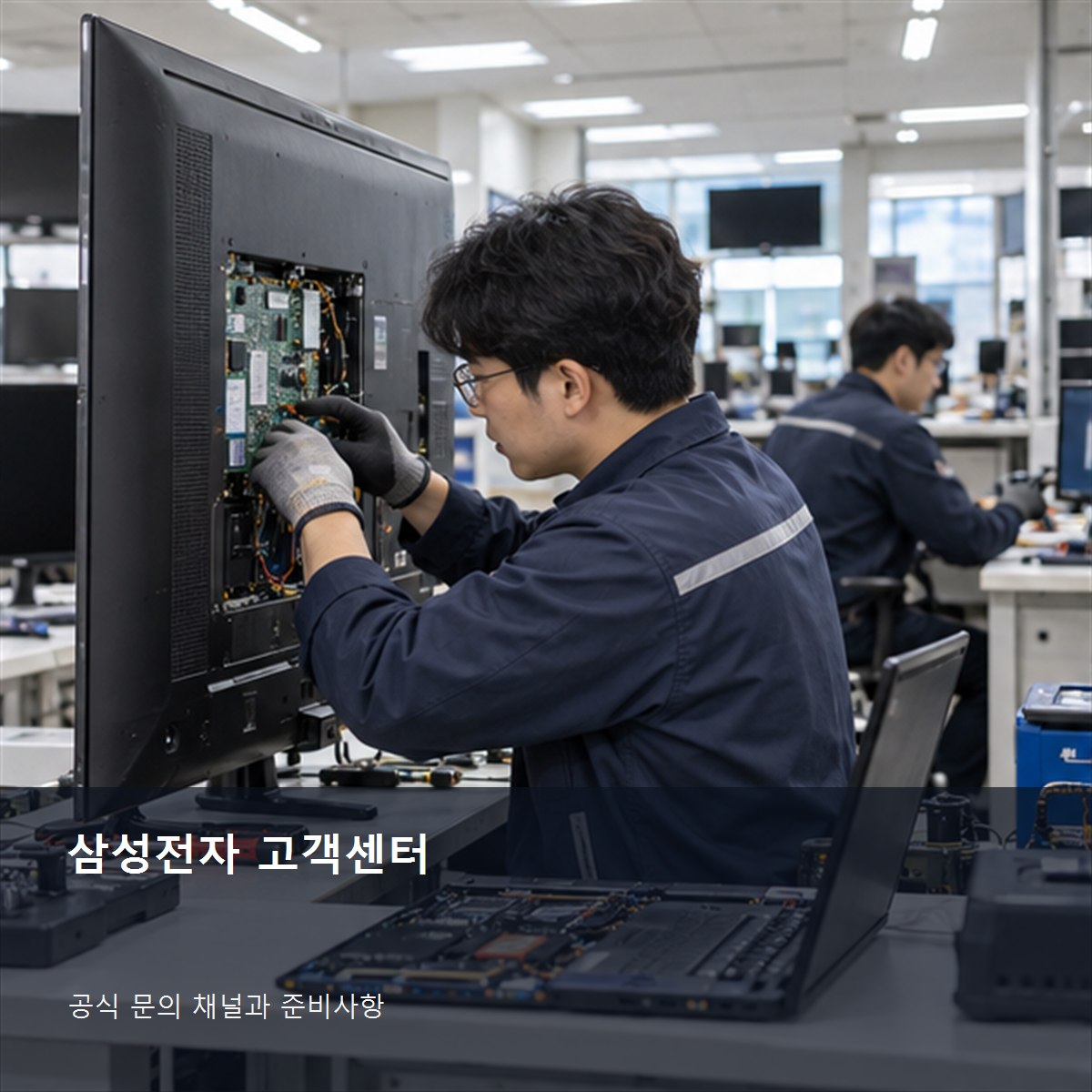 삼성전자 고객센터, 제품 모델·A/S·수리 접수 확인 순서 2 삼성전자 고객센터 공식 문의 안내 사진