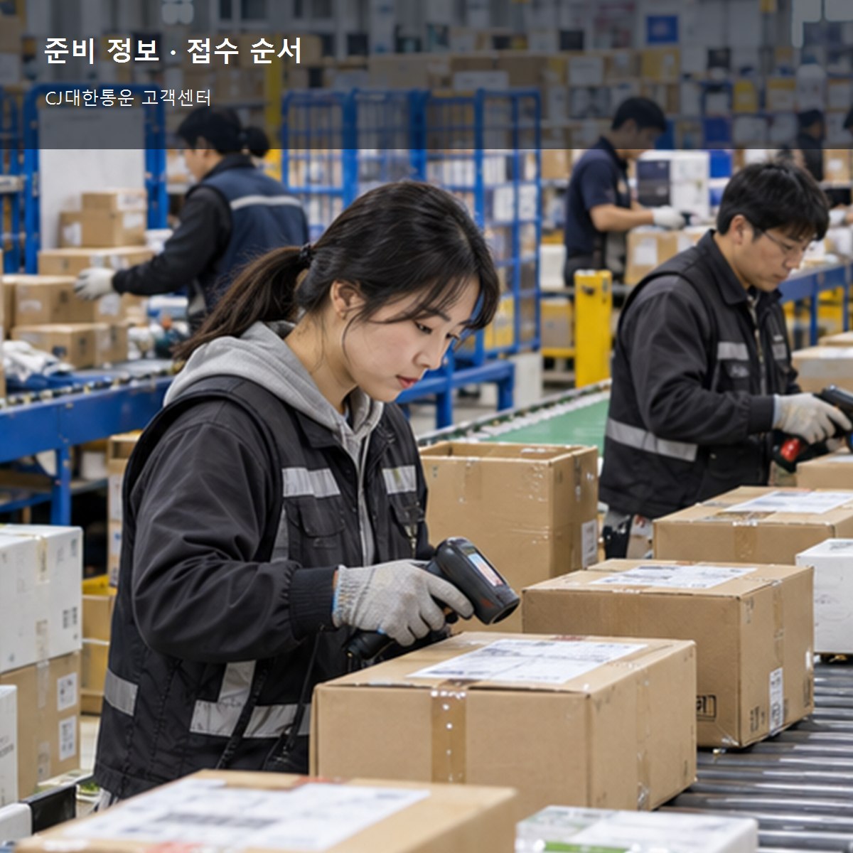 CJ대한통운 고객센터 준비 정보와 접수 순서 사진