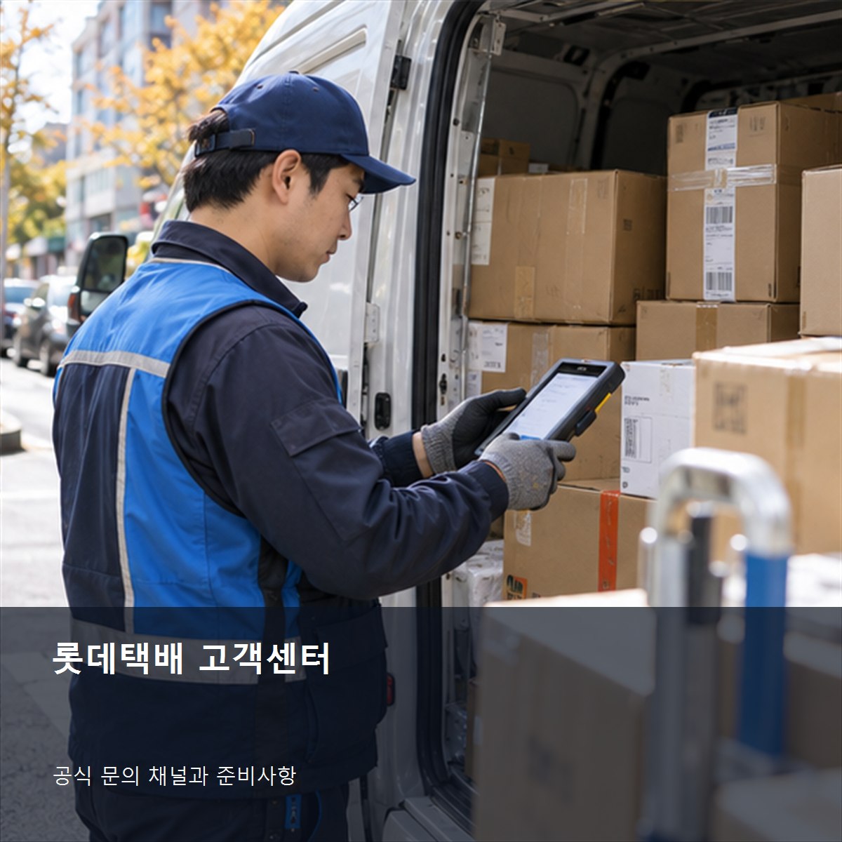 롯데택배 고객센터 공식 문의 안내 사진