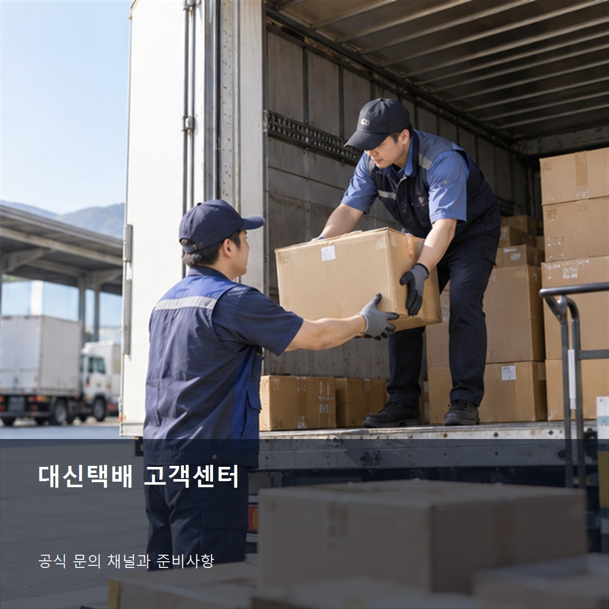 대신택배 고객센터 공식 문의 안내 사진
