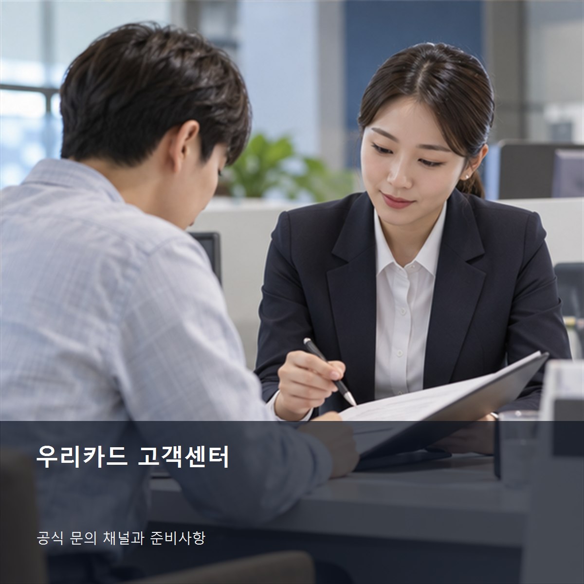 우리카드 고객센터 공식 문의 안내 사진