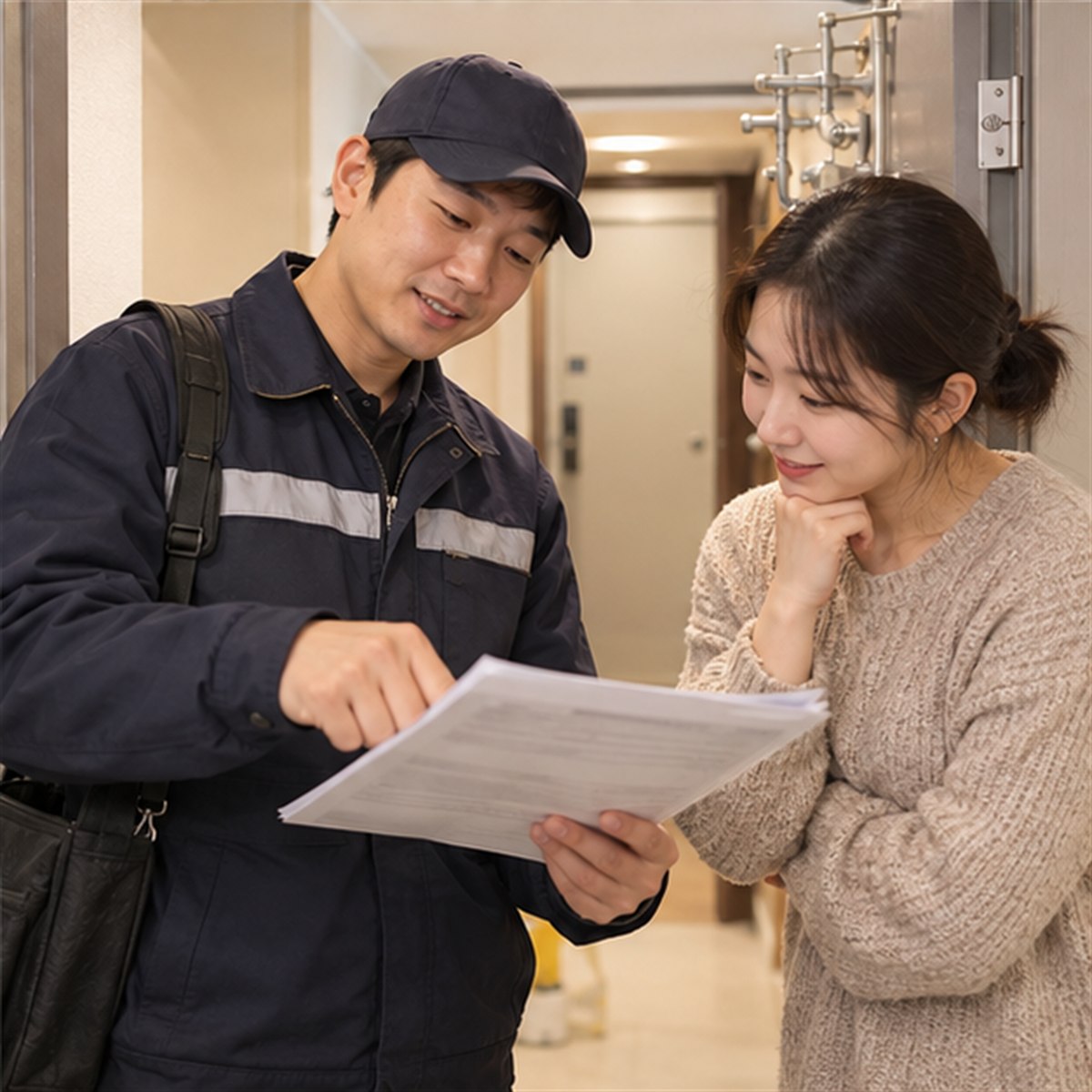 부산도시가스 고객센터 관련 현장 사진