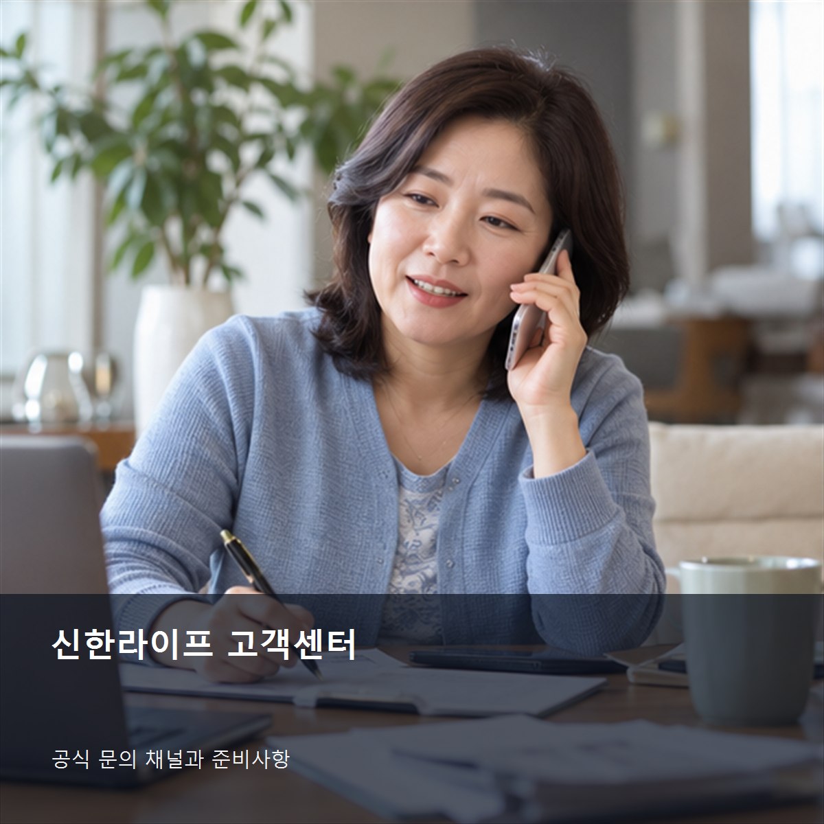 신한라이프 고객센터, 분실·계약·증명서 문의 채널 구분 2 신한라이프 고객센터 공식 문의 안내 사진