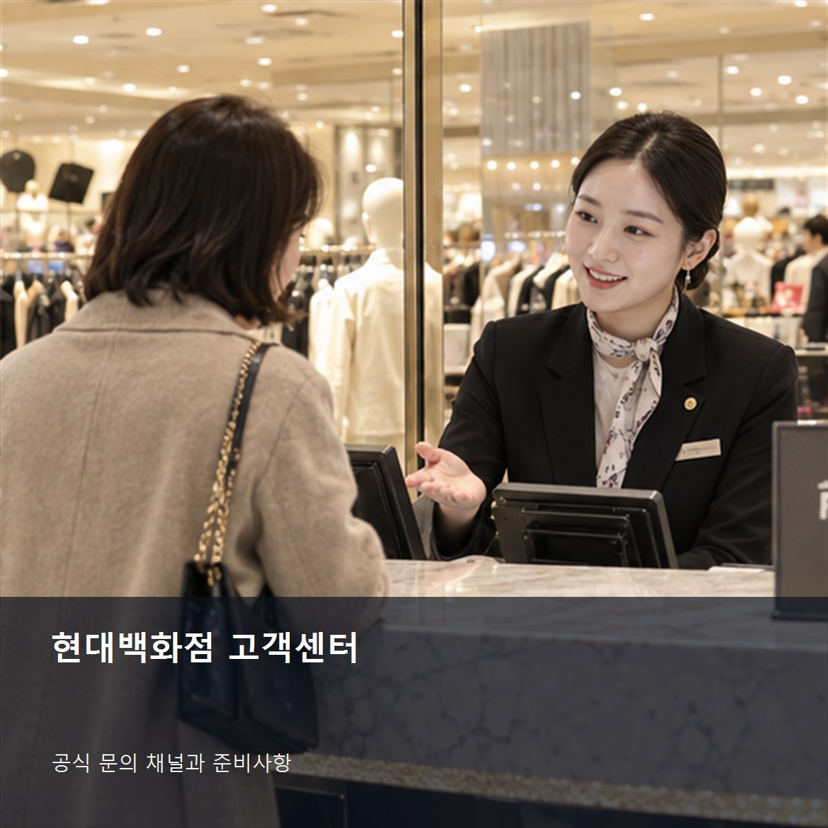 현대백화점 고객센터 공식 문의 안내 사진