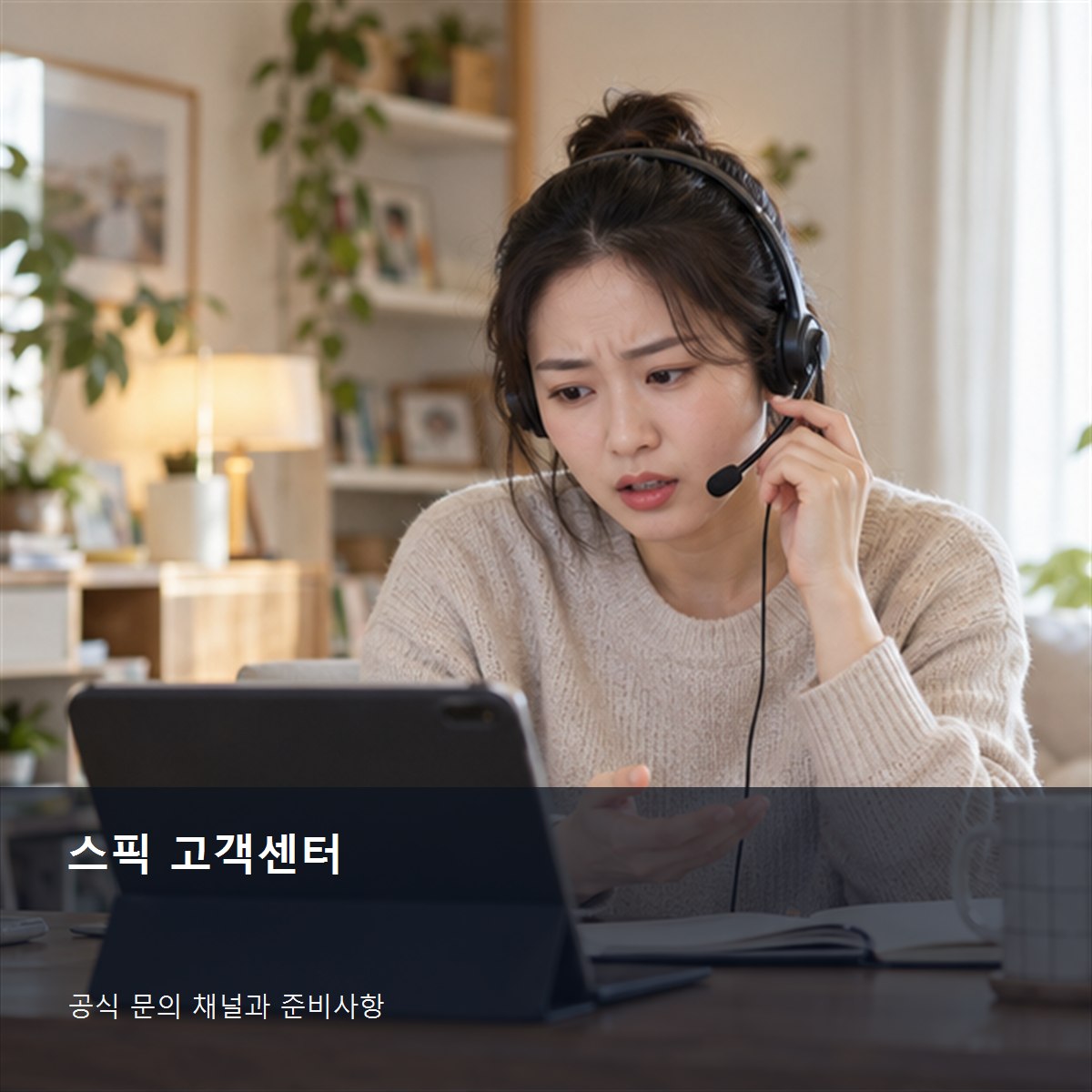 스픽 고객센터 공식 문의 안내 사진